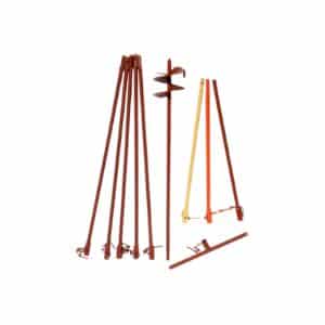 Erdbohrer Handbohrer 14 cm Durchmesser mit Verlängerungen bis zu 6 m