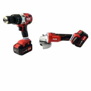 Schlagbohrschrauber Winkelschleifer Set Flex